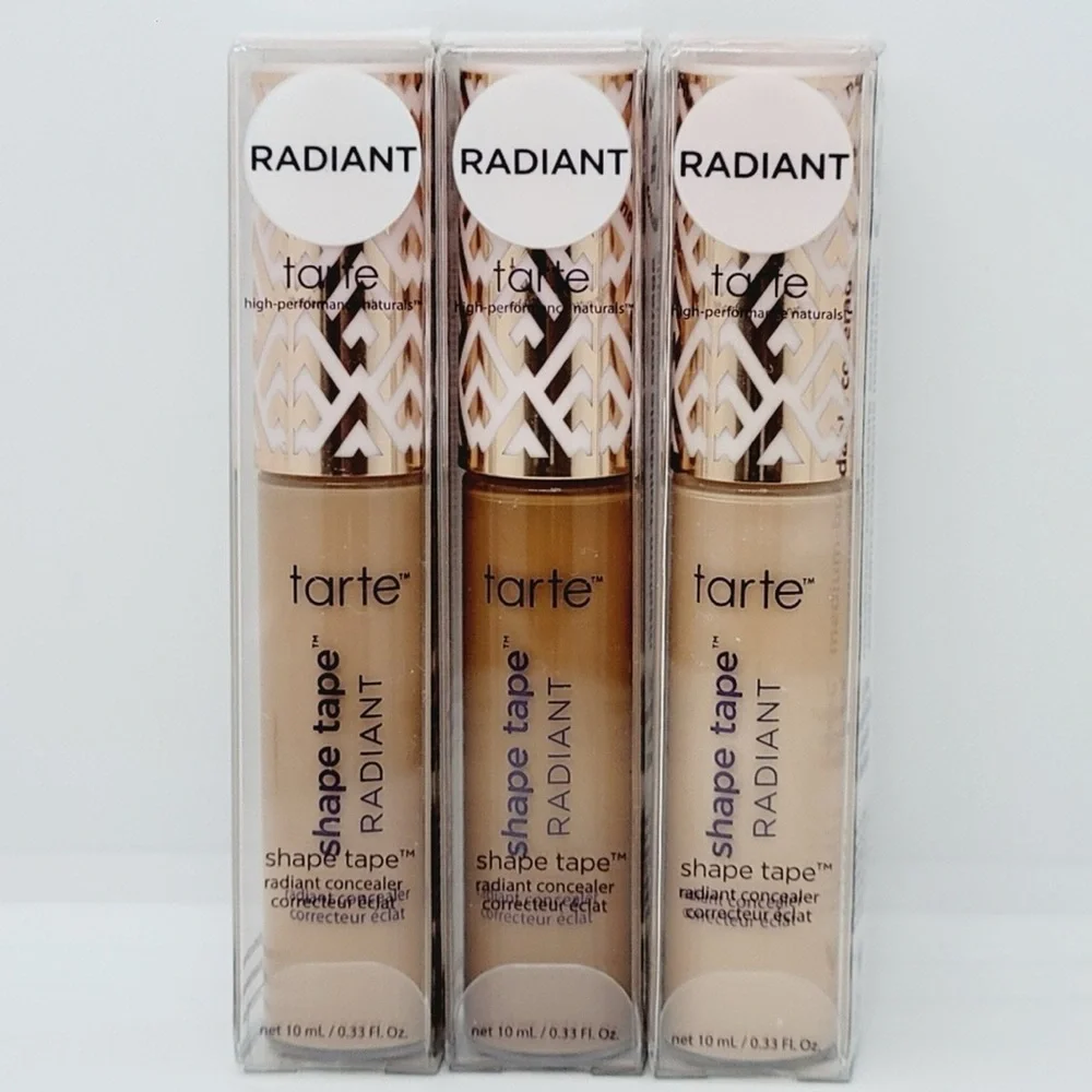 44H Tan Skin Warm Peach Tarte Shape Tape Radiant Concealer Brand New in Box